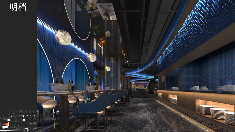 嘎查之路-上海蒙餐厅设计案例