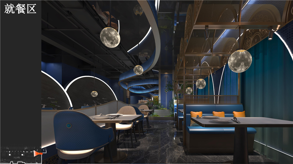 嘎查之路-上海蒙餐厅设计案例