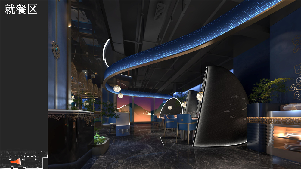 嘎查之路-上海蒙餐厅设计案例