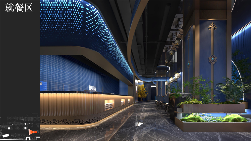 嘎查之路-上海蒙餐厅设计案例