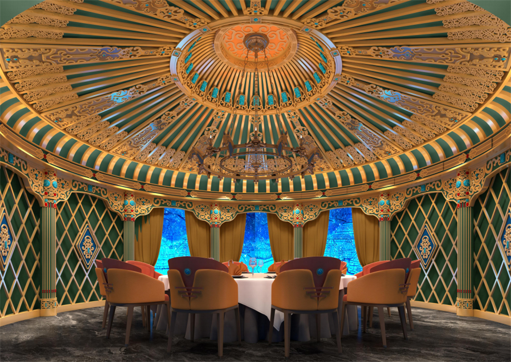 56顶毡房维力斯蒙餐店