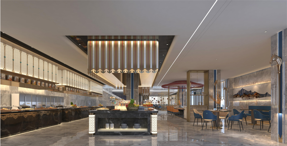 阿拉善大酒店一楼早餐厅