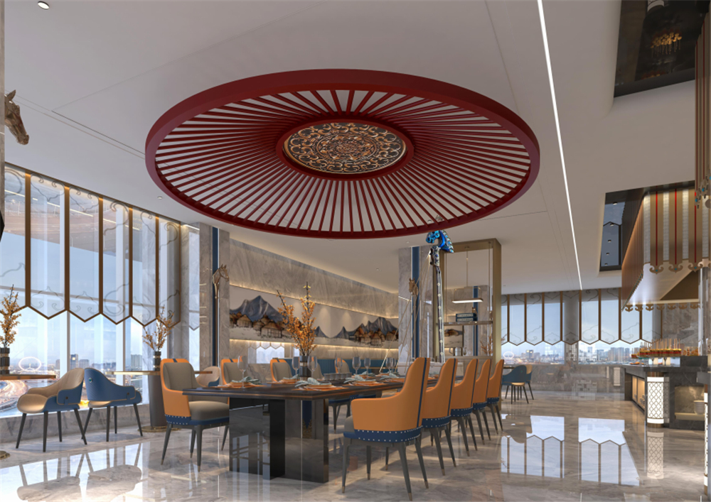 阿拉善大酒店一楼早餐厅